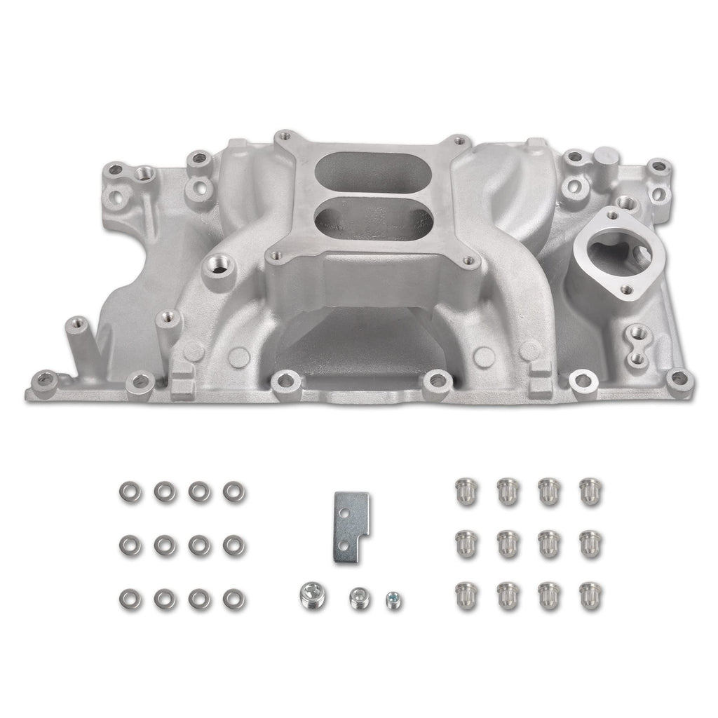 FGJQEFG Intake Manifold Aluminum Dual Plane Compatible with 1967-2003 Small