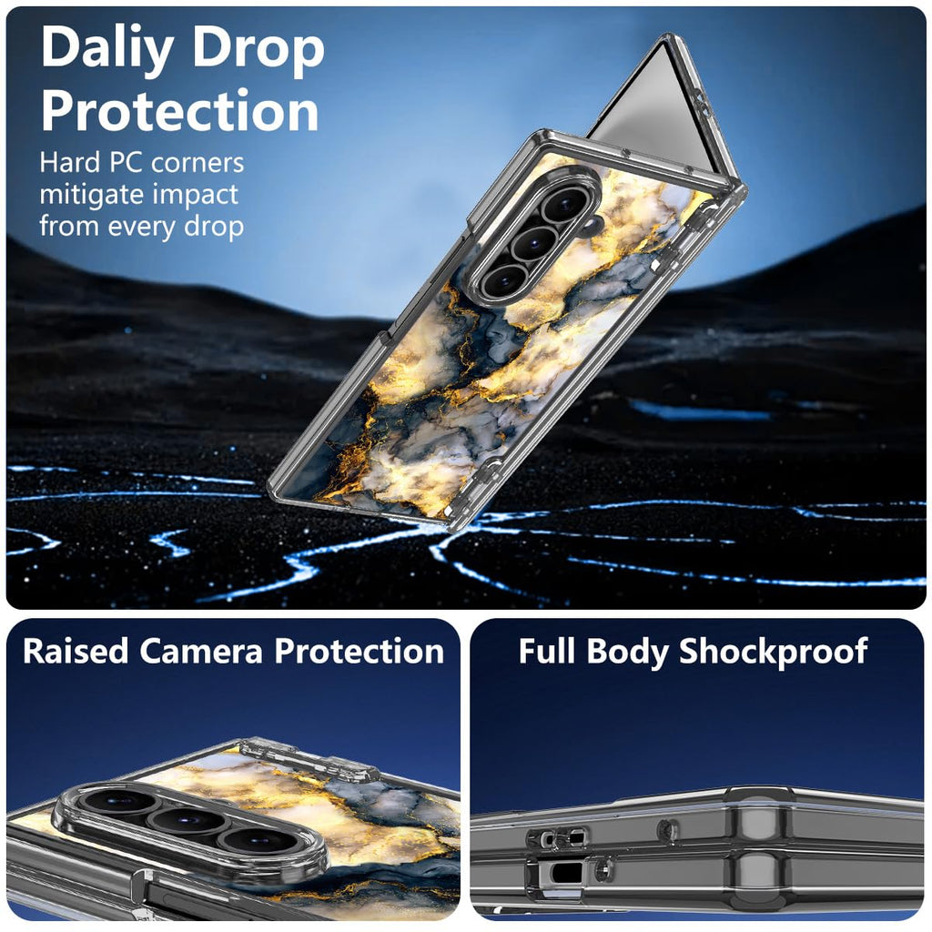 Meshine for Galaxy Z Fold 7 Case,[Compatible with MagSafe][Hinge
