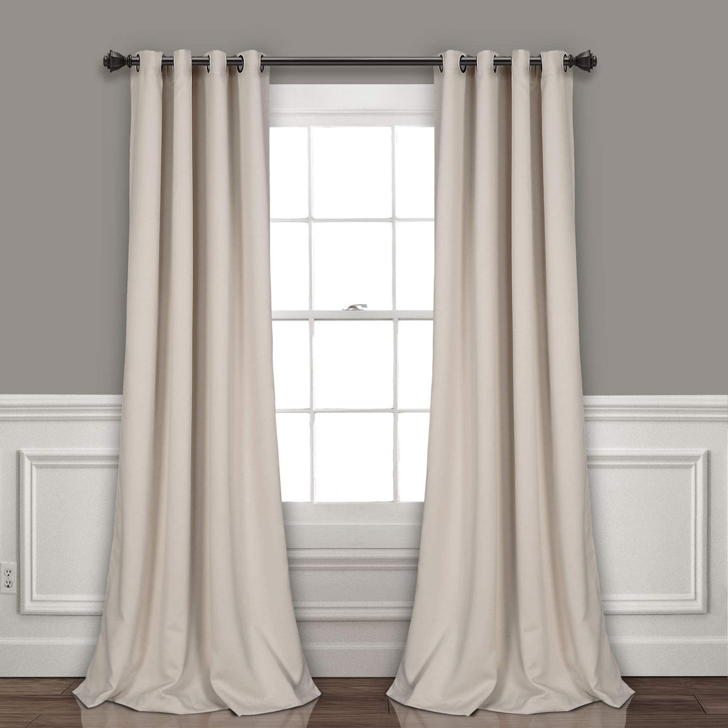 Lush Decor Insulated Grommet Blackout Window Curtain Panels, Pair, 52" W x 95"