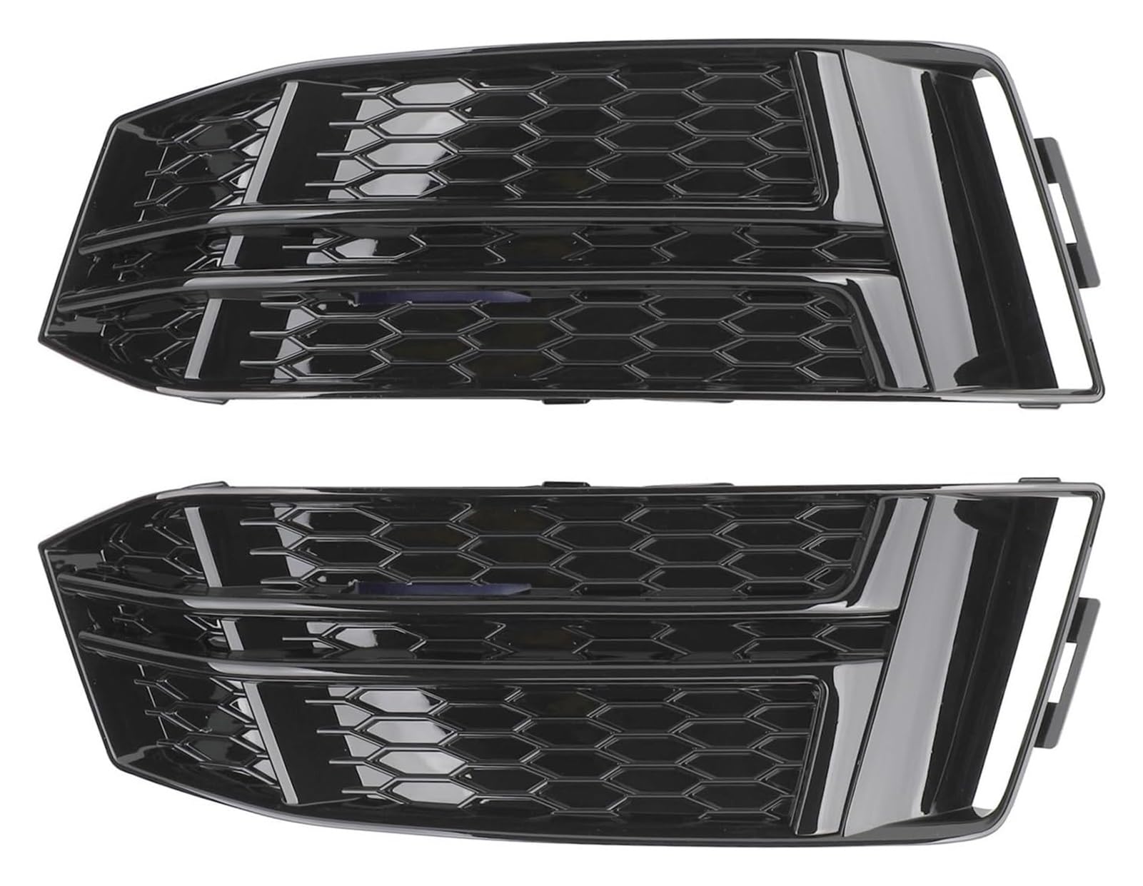 1 Pair Front Fog Light Cover Bumper Grille Compatible for AUDI A4 B9 2016 2017