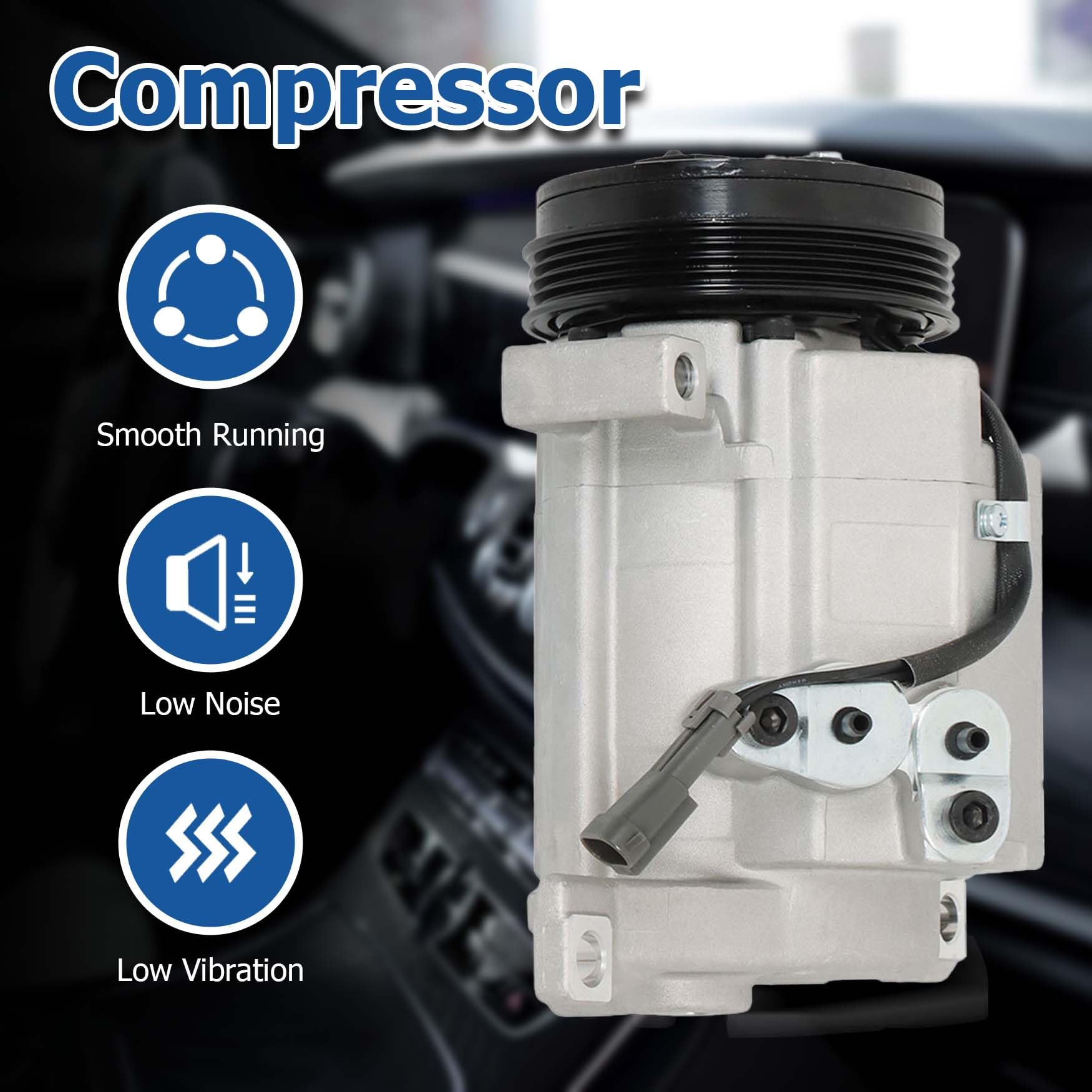 AC A/C Compressor Replacement for Escalade Tahoe Suburban 2000-2002 Replacement