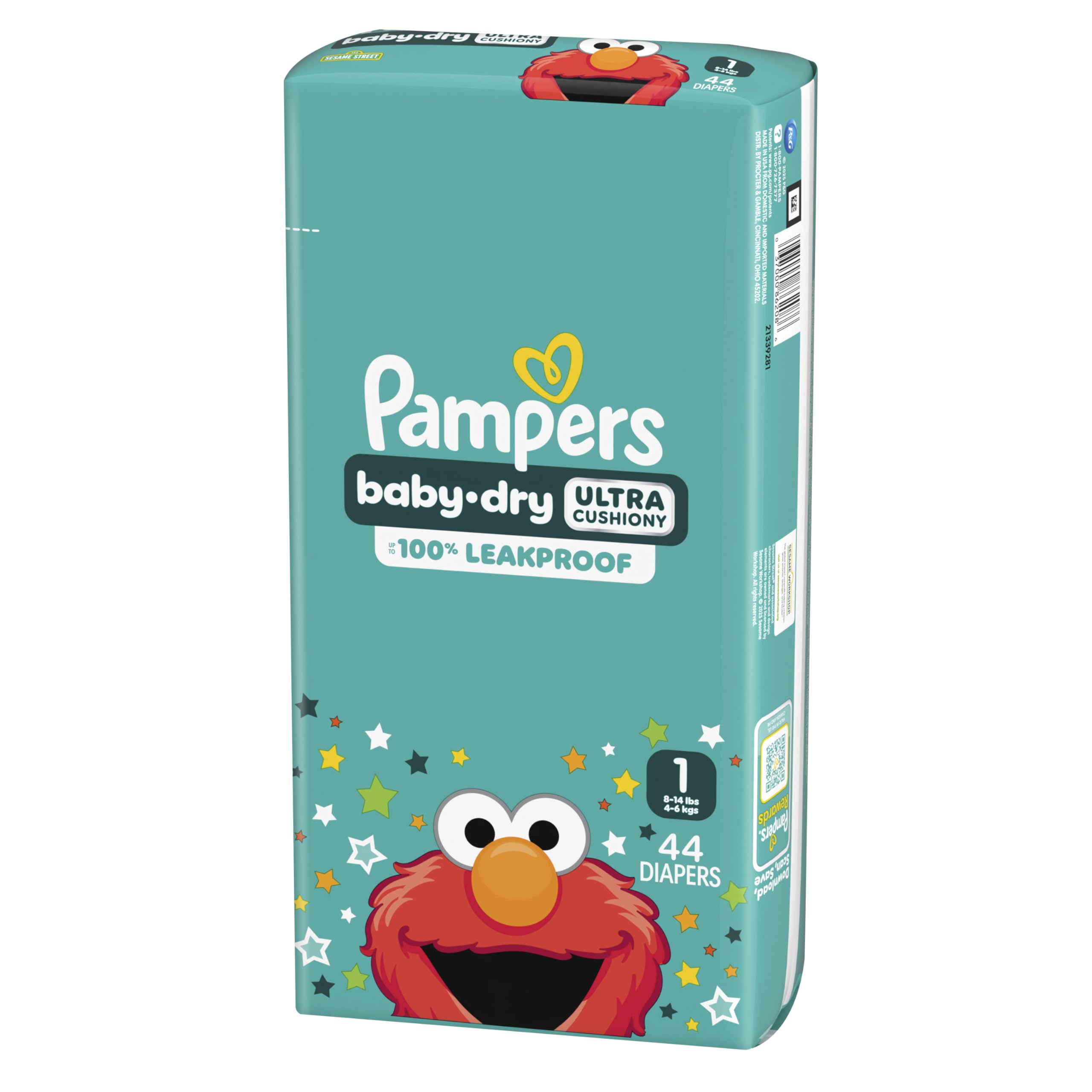 86 Count Pampers Diapers - Baby Dry - Size 1 Absorbent Disposable Infant Diaper