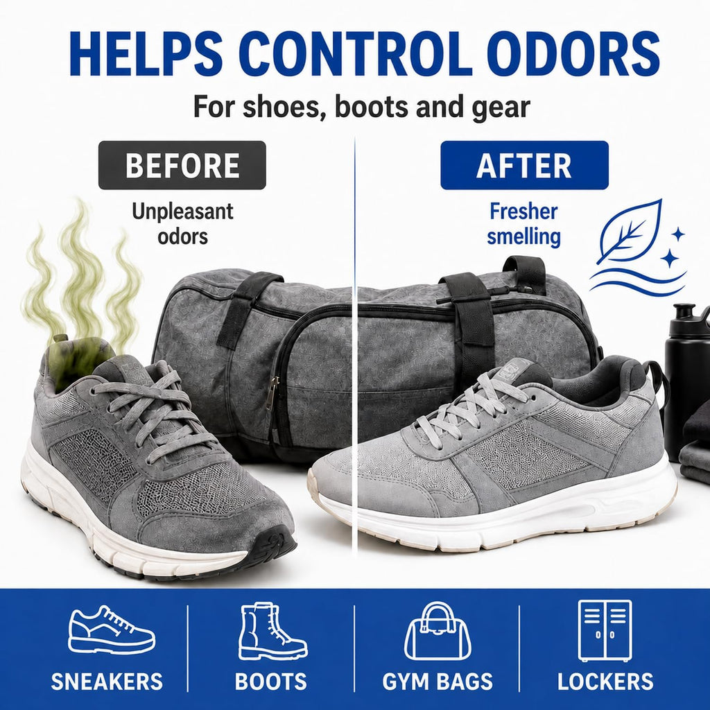 Knixmax Sneaker Deodorizer Shoe Freshener Balls, Odor Eaters for Shoes Boots Mules, Smell Eliminator Ball for Gym Gear Bags and Lockers, Fresh Linen Scent, Pack of 6, Black White