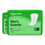 104 Count Amazon Basics Men's Incontinence Guards, Maximum Absorbency, 2 Packs
