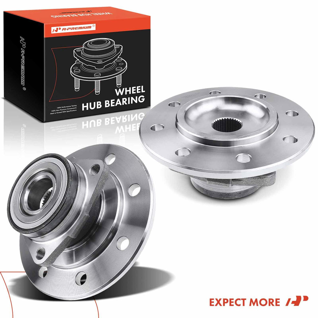 2 Pack A-Premium Front Wheel Bearing Hub Compatible Dodge Ram 2500 1994-1999