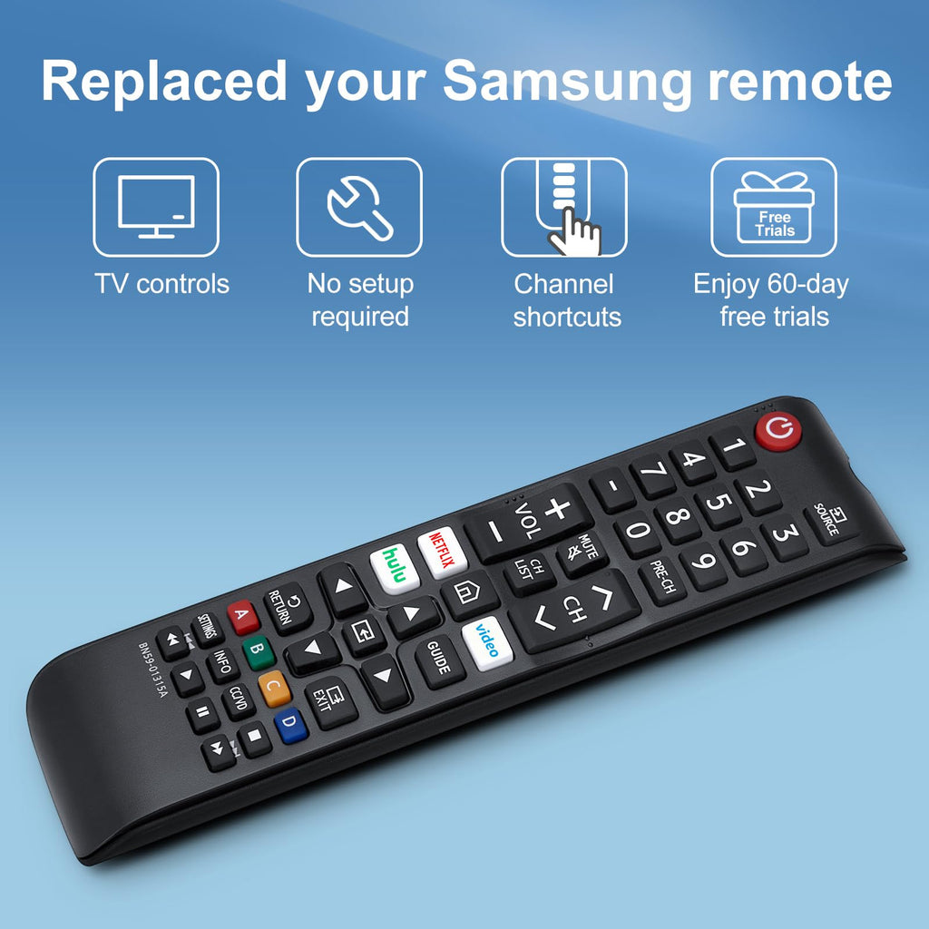 2 Pack Universal Remote for Samsung Smart TV Replacement LED LCD HDTV 3D