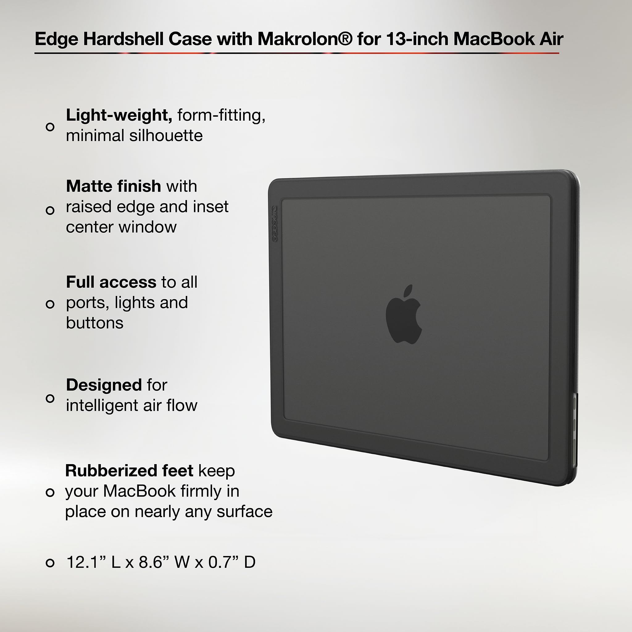 Incase Edge Hardshell with Makrolon® - MacBook Air 13 inch Case - M5 2026, M4