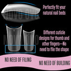 NOVO OVO Halloween Extra Thick Duck Feet Nail Tips Full Cover for Press on