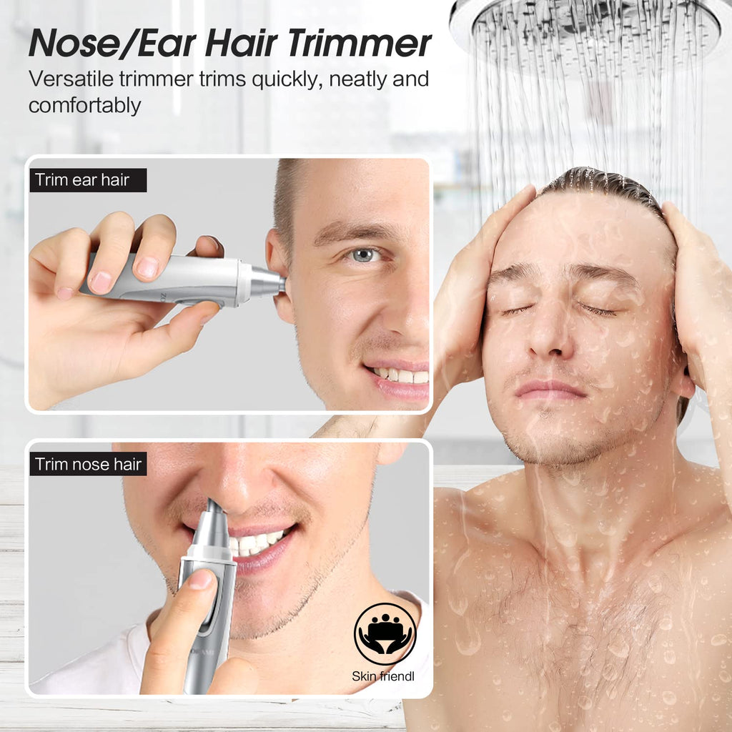 Ear and Nose Hair Trimmer Clipper - 2026 Professional Painless Eyebrow & Facial