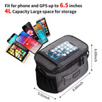 JXLHZLF Bike Handlebar Bag Large Front Storage Pouch 6.5 Inch Transparent