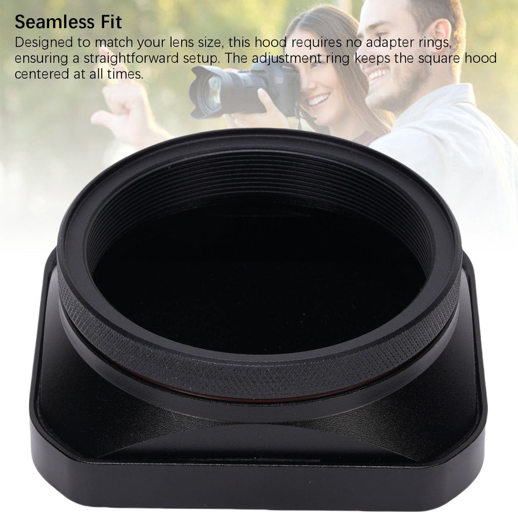 Bewinner Square Metal Lens Hood for X100VI X100V X100 Series, Camera Lens