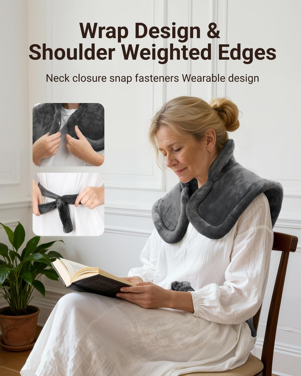 iDOO Electric Heating Pad for Back, FSA Eligible Items, Fathers Day Dad Gifts