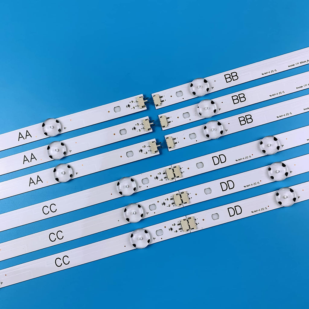 LG 65 Inch TV LED Backlight Strips 12 pcs 65UJ63 65UJ6300 65UJ6200 65UJ5500