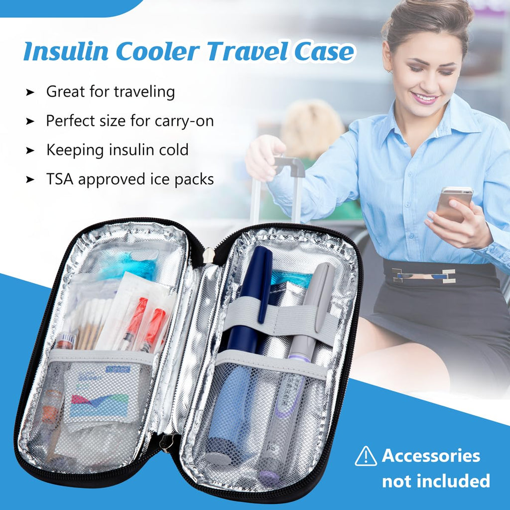 YOUSHARES Insulin Cooler Travel Case - (Missing ice packs) TSA Approved for