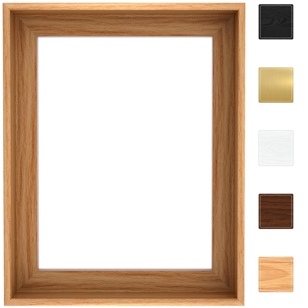 Canvas Floater Frame for Finished Canvas Art, 1.25" Deep Floating Shadow Gap