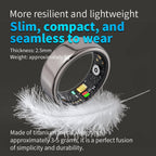 Smart Ring, Fitness Tracker with Remote Care, Step Counter, Calorie and Sleep