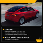 Jecoupoon 4 Pin Tail Light Compatible with Model 3 & Y 2021 2022 2023