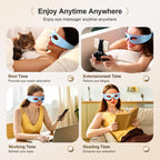 Pedete Red Light Therapy for Eyes, 3 Modes Under-Eye Red Light Eye Mask, Eye