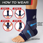 Sleeve Stars Ankle Brace for Women & Men, Ankle Wrap for Sprain, Compression