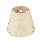 Aspen Creative 32984, Empire Natural Palm Leaf Spider Shade, 6" Top x 10" Bottom