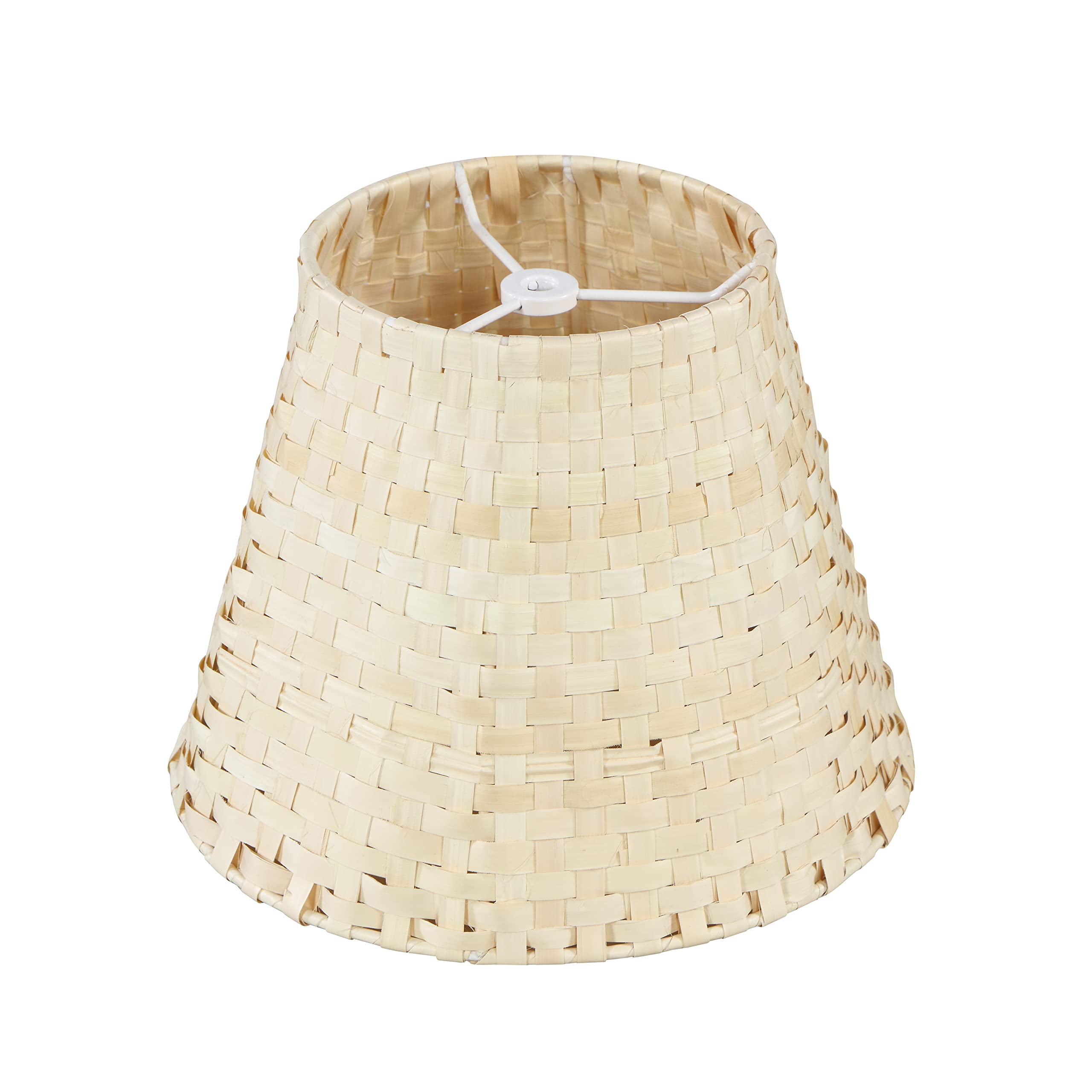 Aspen Creative 32984, Empire Natural Palm Leaf Spider Shade, 6" Top x 10" Bottom