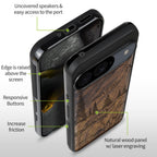 Carveit Magnetic Wooden Case for Google Pixel 9 Case, Wood Artisan Engraved &