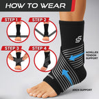 Sleeve Stars Ankle Brace for Women & Men, Ankle Wrap for Sprain, Compression