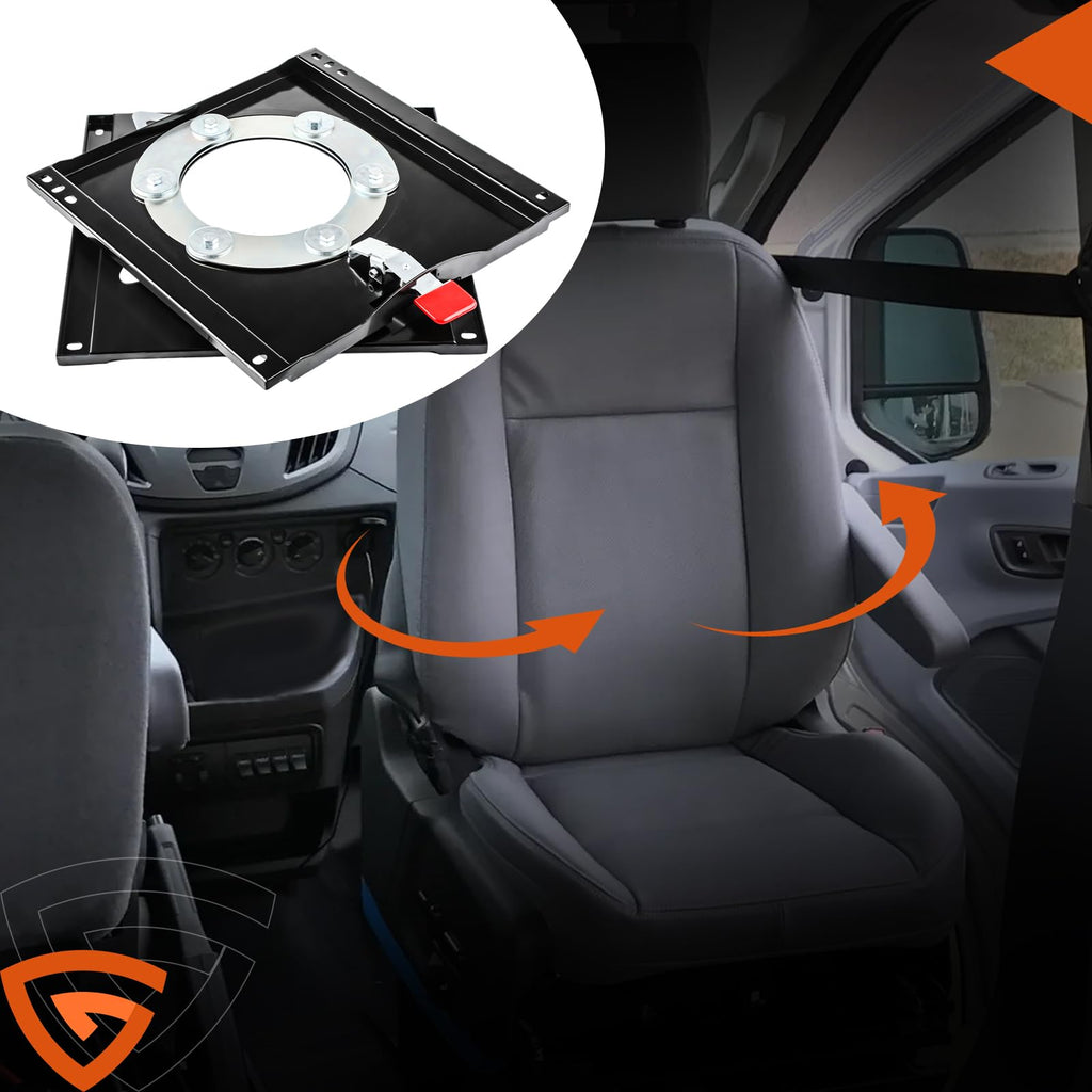 Seat Base 360° Rotation Motorhome Seat Swivel Base Mount Plate Fit for Ram