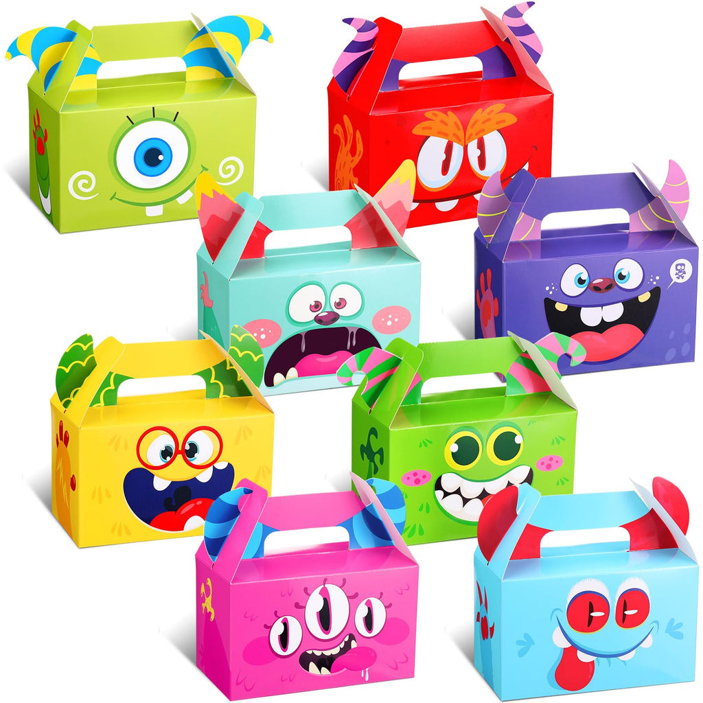 Skyygemm 43 Pcs Valentine Treat Boxes Colorful Paper Cookie Candy Snack Goodie