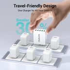 50W USB Wall Charger Block,2Pack 5-Port Charger Fast Charging Block QC 3.0