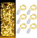 6 Pack 7Ft Starry String Lights No Remote Waterproof Fairy String Lights 20
