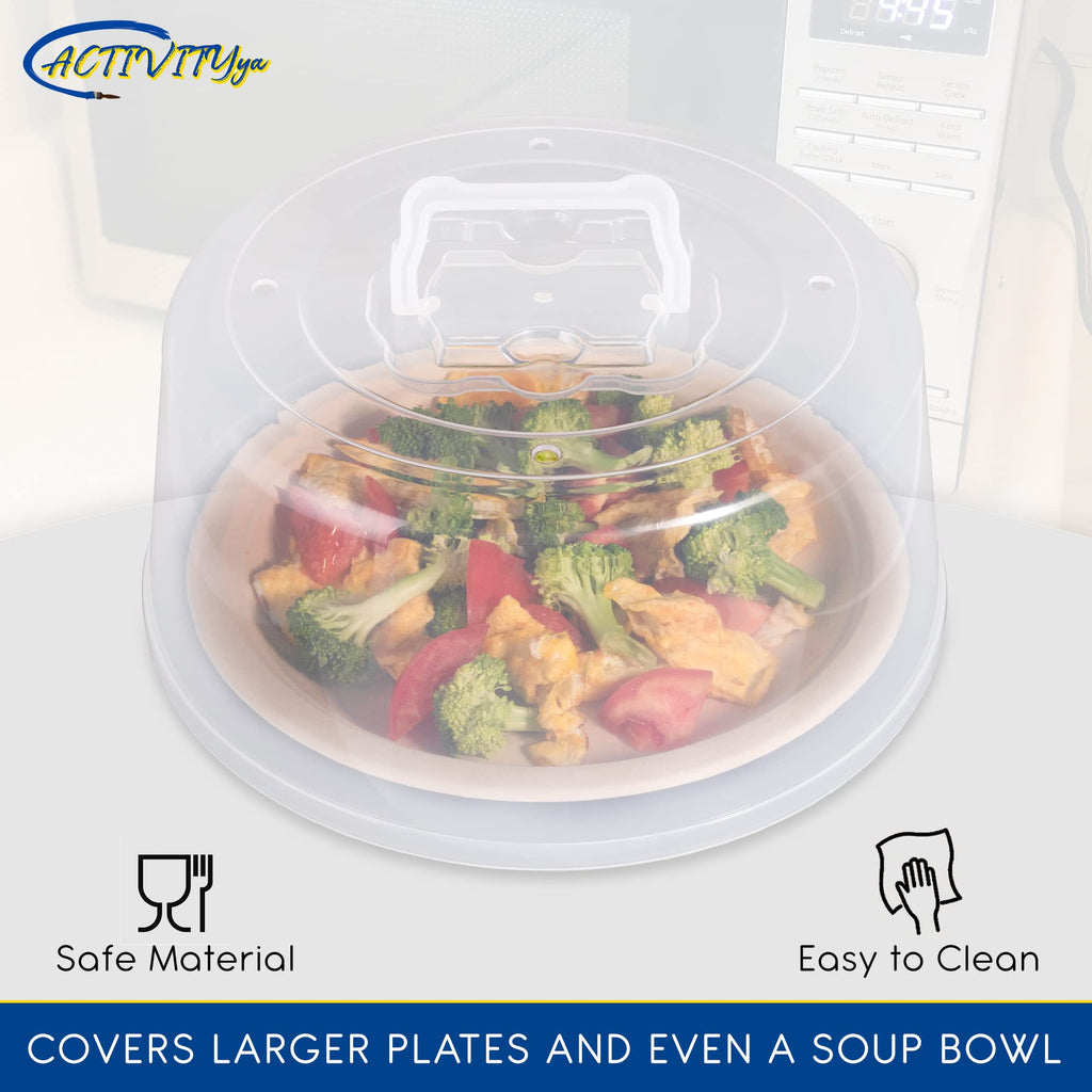 Large Microwave Cover for Food - Splatter Guard Lid - Cake Stand Cover - Size