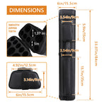 3x5 Leatherette Pool Cue Case Holds 3 Butts 5 Shafts Billiard Carry Case Black