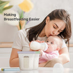 Nuliie 7 Pcs Silicone Breastmilk Storage Bags Reusable, 8oz/240ml Double