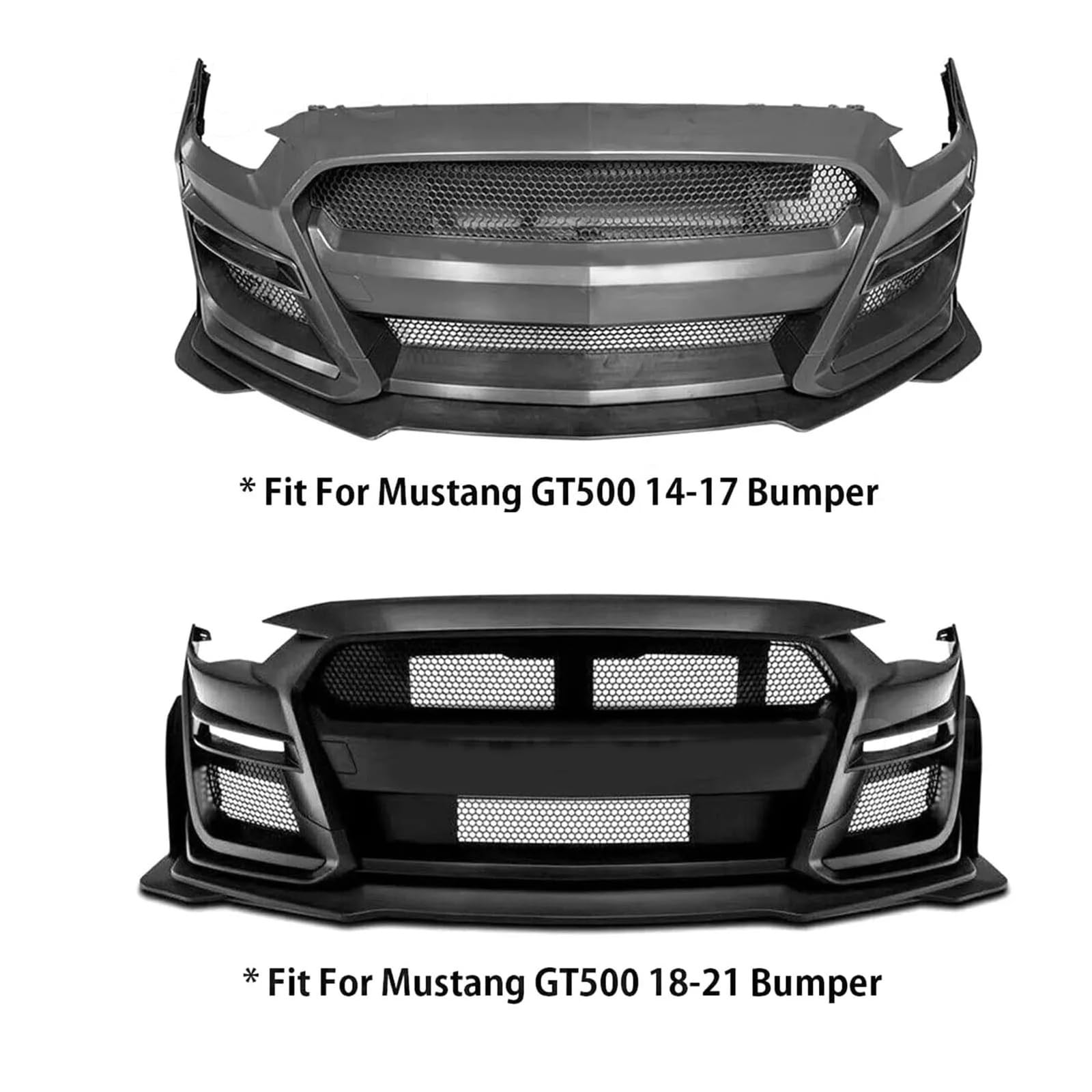 1 Pair of Car Front Bumper Side Corner Spoiler Winglet Splitter Black Prevent
