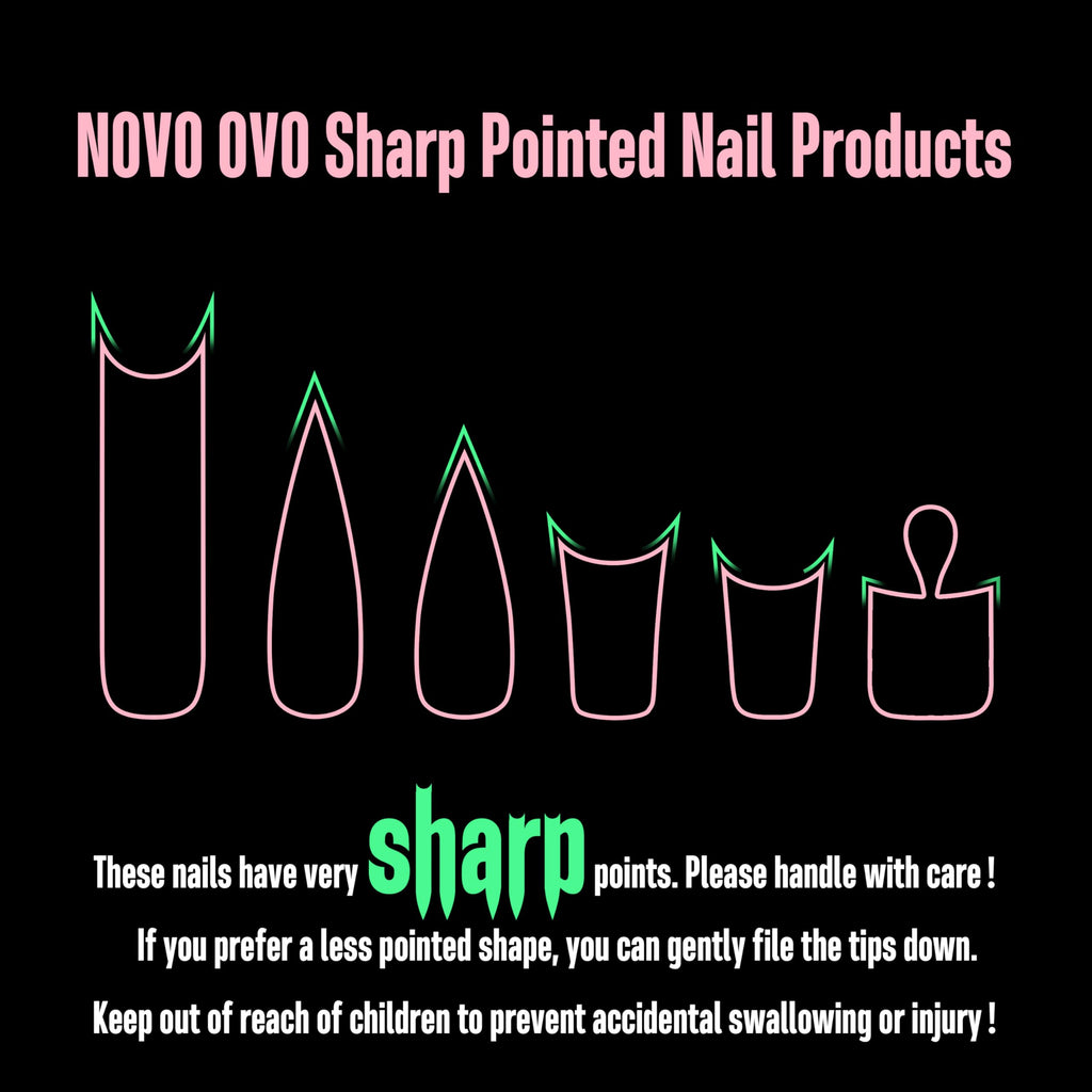 NOVO OVO Halloween Extra Thick Duck Feet Nail Tips Full Cover for Press on