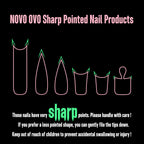 NOVO OVO Halloween Extra Thick Duck Feet Nail Tips Full Cover for Press on