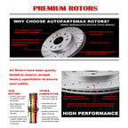 Acinoparts Rear Brake Kit Replacement for Honda Odyssey 2005 2006 2007 2008 2009