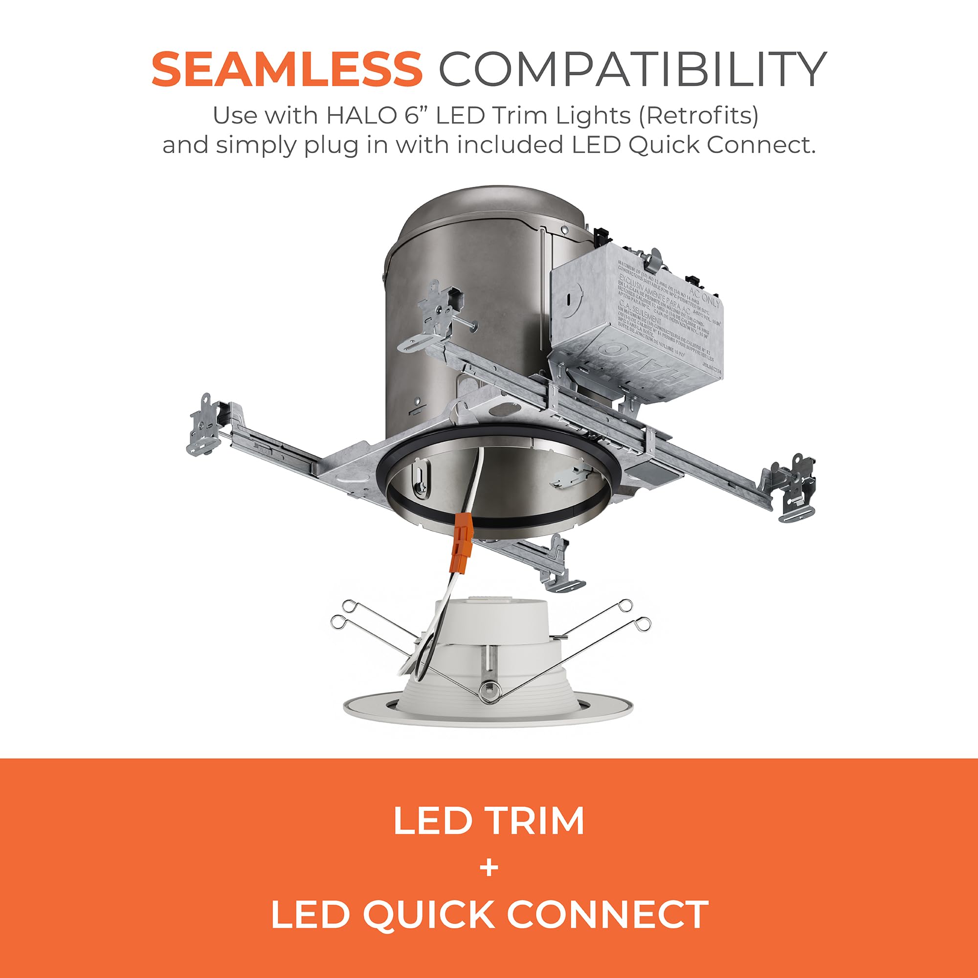 Halo H750ICAT, 6" LED Housing, IC Air-Tite, for Listed Halo LED Modules