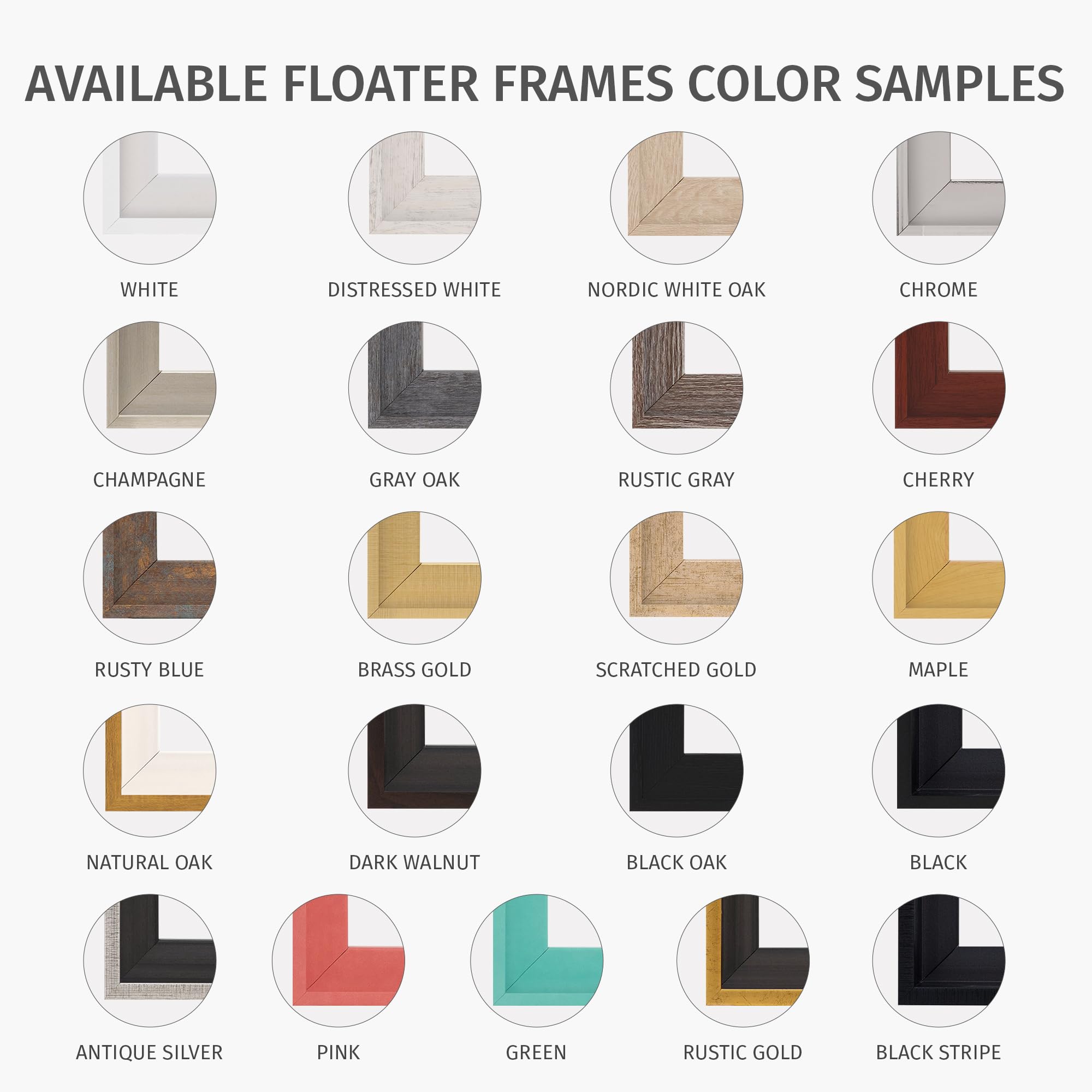 Pixy 30x40 Canvas Floater Frame Light Maple for 1.25" Deep Canvas Portrait