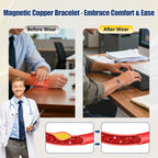 Vicmag Copper Bracelet for Men 9X Strength Magnetic Bracelet Men 99% Pure Copper