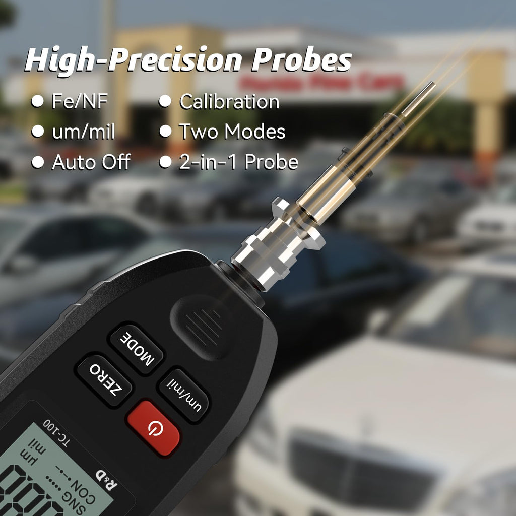 Car Coating Thickness Meter for Used Car Buyers, Paint Mil Thickness Meter Gauge
