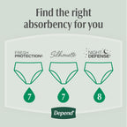 76 Count Depend Fresh Protection Adult Incontinence & Postpartum Maximum, Medium