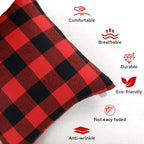 Thmyo 16x16inch  4-Pack Buffalo Check Plaid Throw Pillow Covers Farmhouse Rustic