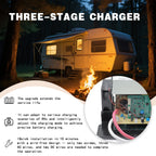 WF-8955-MBA 55 Amp Power Converter for RV - 3 Stage Smart Charger for Lead-Acid