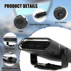Car Heater - PSLER 12v Plug in Heater for Car, Windshield Warmer Quick
