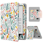 MoKo Kindle Paperwhite Case 2024 2021 7 Inch Slim PU Auto Wake Sleep Flowers