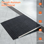 UOKRR Threshold Ramp for Wheelchairs 3.2-7.1" Rise and 36"×36" Platform