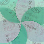 Dura-Gold Premium 5" Green Film Sanding Discs - 3000 Grit (Box of 50) - Hook &