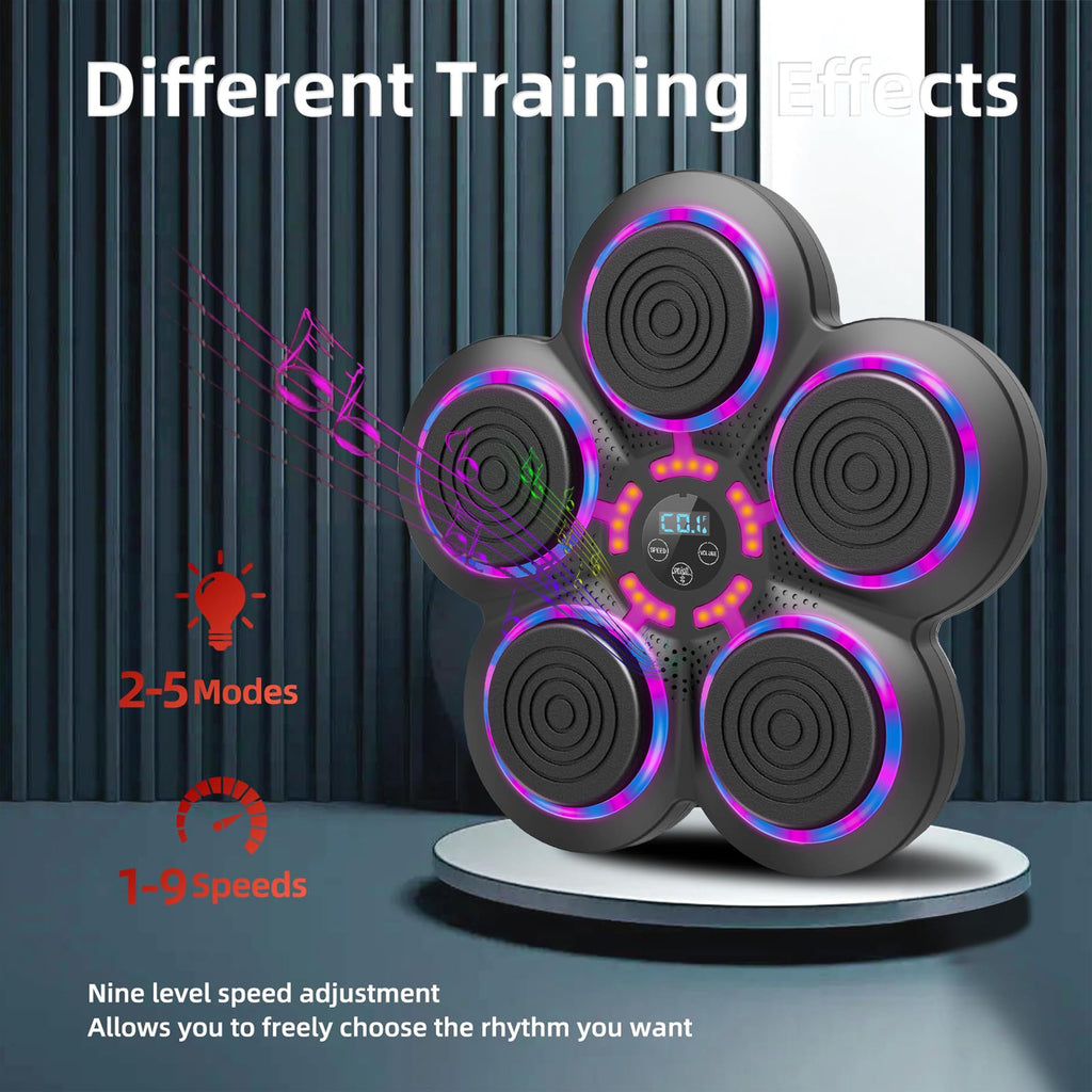 QEIFEII 2025 Music Boxing Machine with Boxing Gloves, Smart Bluetooth Boxing